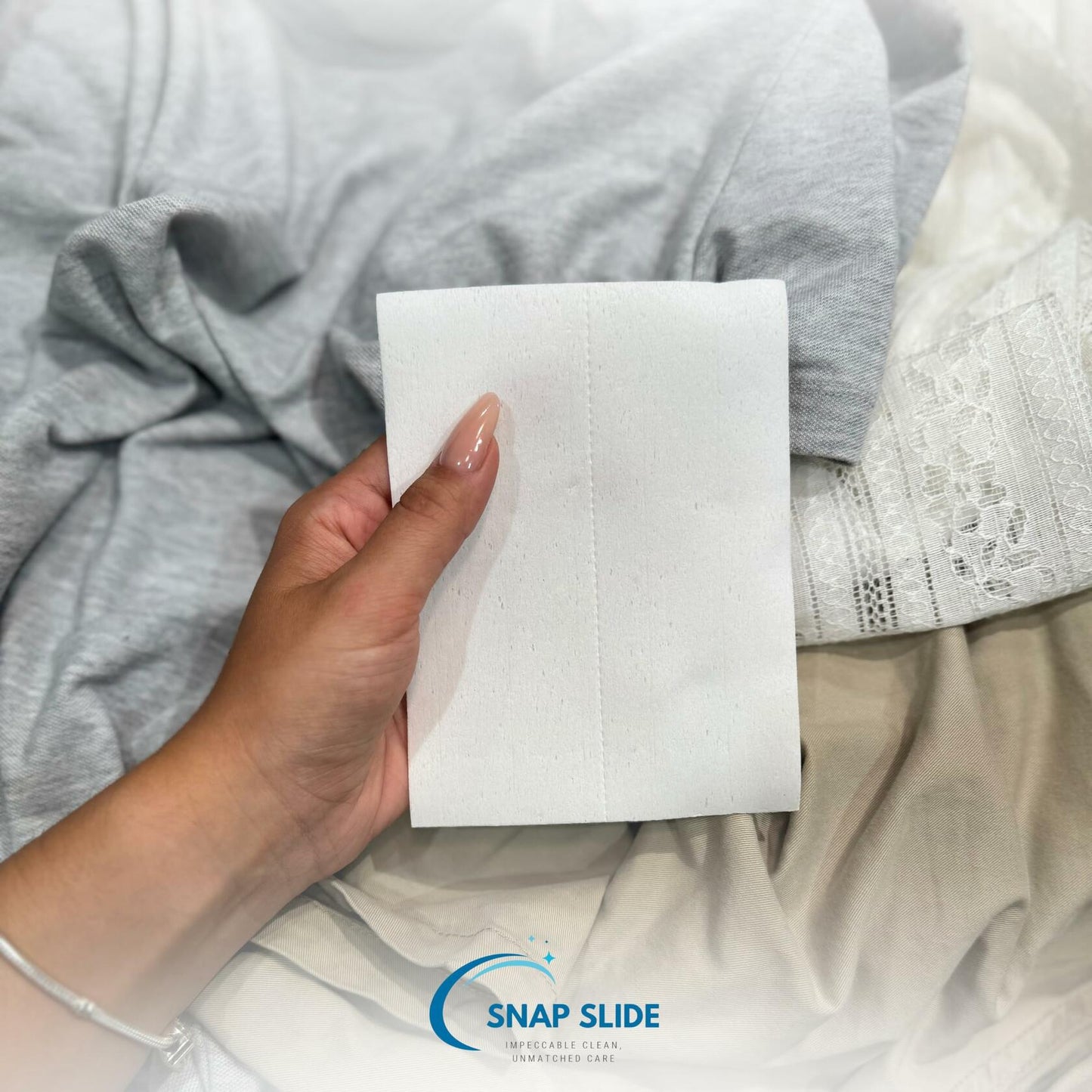 Snap Slide Laundry Detergent Sheets 64 Loads White Eco-Friendly Hypoallergenic
