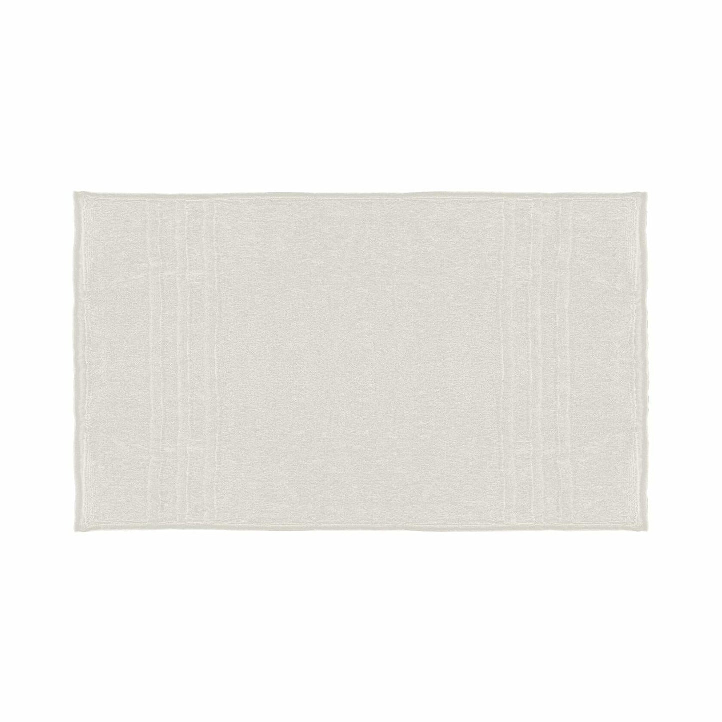 Mosobam Luxury Turkish Bath Mat 20x34 White 1000 GSM Bamboo Viscose Cotton