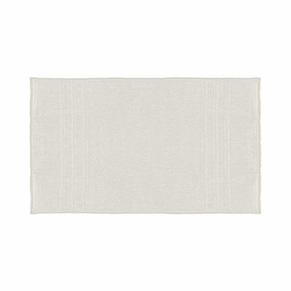 Mosobam Luxury Turkish Bath Mat 20x34 White 1000 GSM Bamboo Viscose Cotton