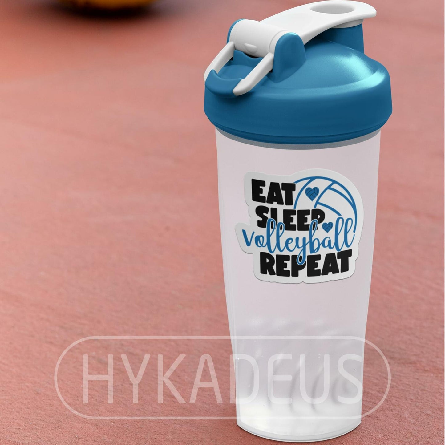 HYKADEUS Funny Volleyball Stickers 3"x2.2" Waterproof Vinyl Decals 3Pcs Retro