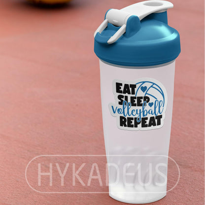 HYKADEUS Funny Volleyball Stickers 3"x2.2" Waterproof Vinyl Decals 3Pcs Retro