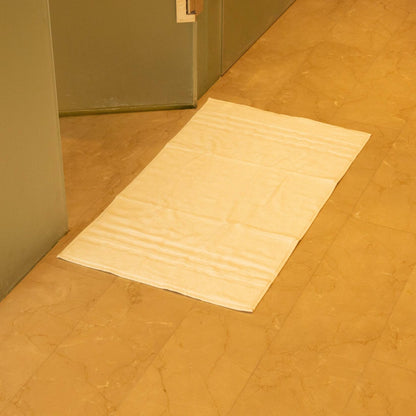 Mosobam Luxury Turkish Bath Mat 20x34 White 1000 GSM Bamboo Viscose Cotton