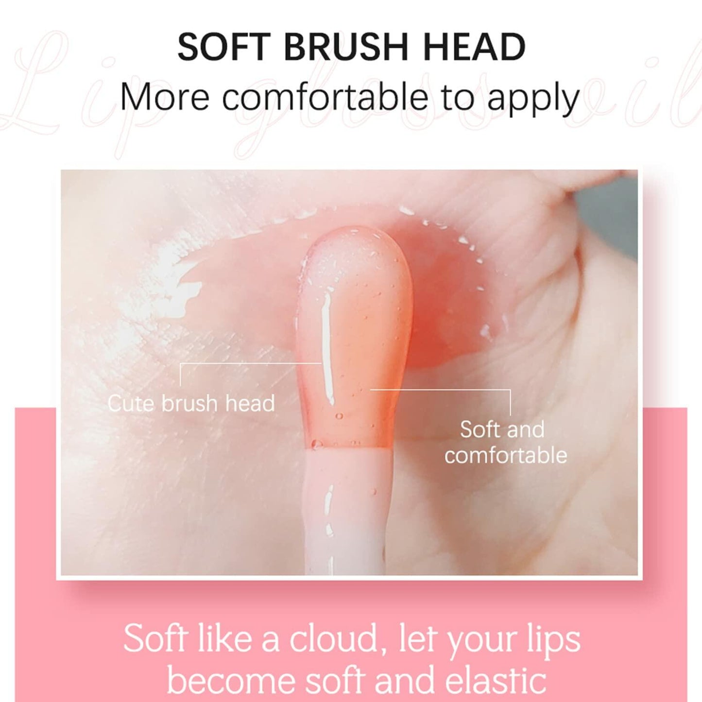 Sea-Maid Plumping Lip Gloss Tinted Balm Big Brush 1.01 Fl Oz Black