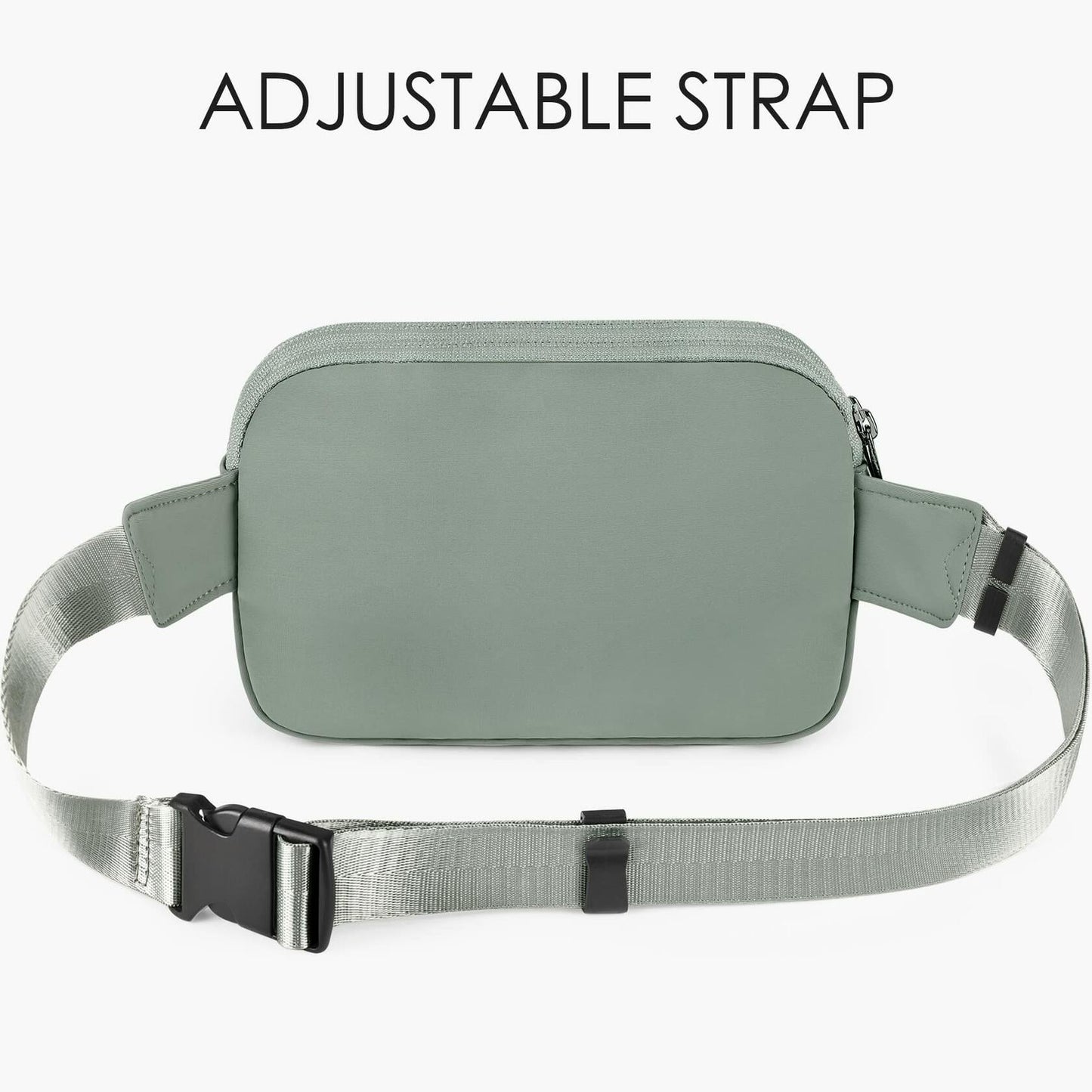 ZORFIN Fanny Pack Crossbody Belt Bag Adjustable Strap Camo Black One_Size
