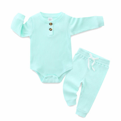 Hikido Baby Romper Cotton Onesie Toddler 12-18 Months Sky Green Size 12-18M