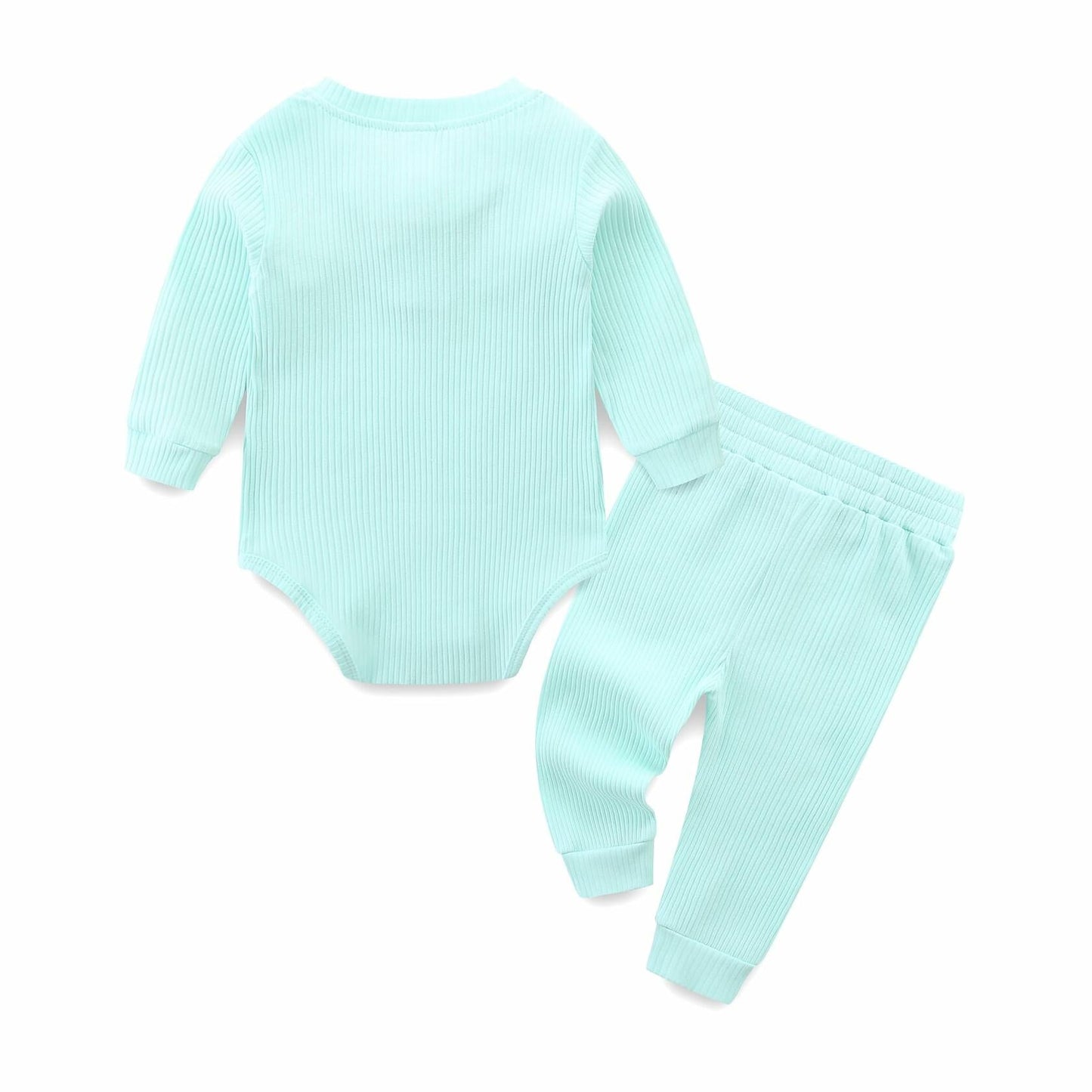 Hikido Baby Romper Cotton Onesie Toddler 12-18 Months Sky Green Size 12-18M
