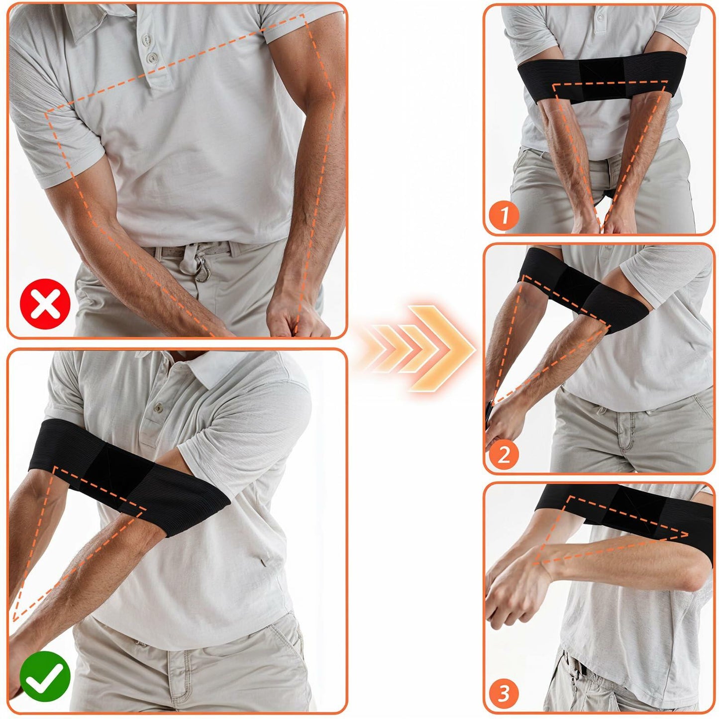 Mabor Golf Swing Training Aid Elastic Nylon Connection Band Black