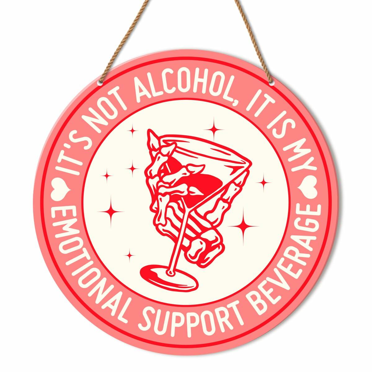 HSNBT Pink Home Bar Sign Decor Funny Drinking Wall Hanging Gift for Women