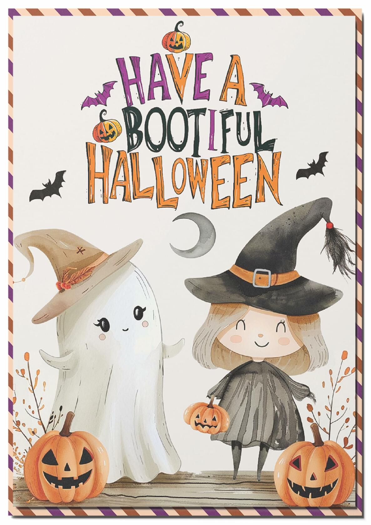 BlinkWishes Halloween Owl Greeting Card Spooky Funny Boo Poo Halloween 05