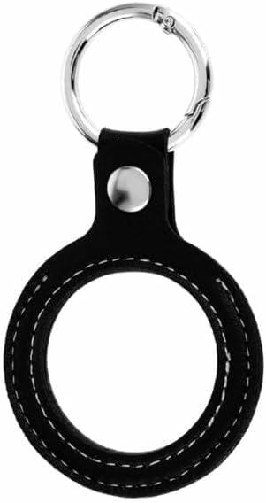 Sluswallow Black Leather Coin Holder Keychain Standard Size Black
