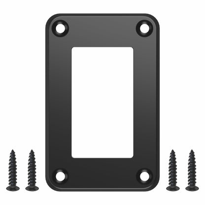 CECINIR 1 Way Zinc Alloy Silver Flush Mount Panel Button Switch Holder