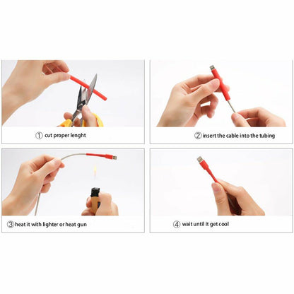 Slaige 60 PCS Assorted Heat Shrink Tubing Wire Repair Protector Polyolefin