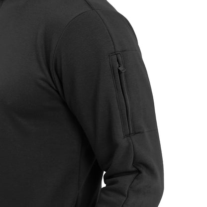 H HYFOL Men's USA Flag Graphic 1/4 Zip Pullover Sweatshirt Black Size S