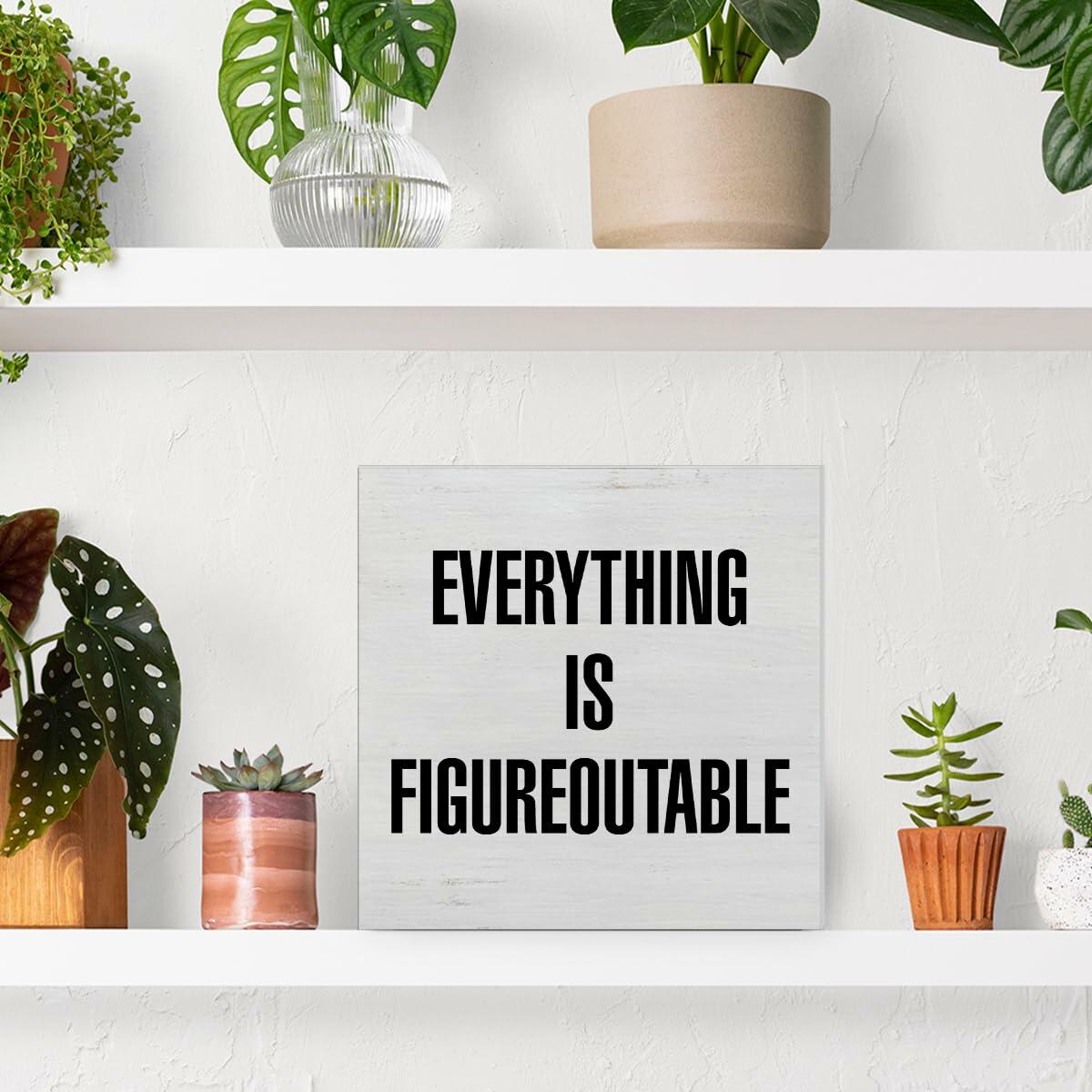 GTGIC Inspirational Motivational Desk Sign Positive Encouragement 5x5 Multicolor