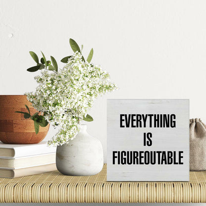GTGIC Inspirational Motivational Desk Sign Positive Encouragement 5x5 Multicolor