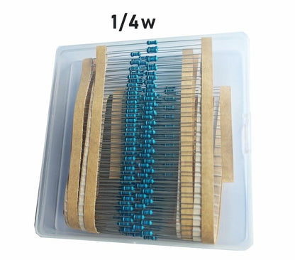 Jiefafa 5.1Ω 1/4W 1% Metal Film Resistor 0.01MF 300pcs Lead Material