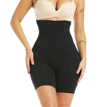 Yeblues High Waisted Tummy Control Shapewear Shorts Women Black Size L