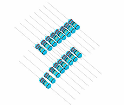 Jiefafa 5.1Ω 1/4W 1% Metal Film Resistor 0.01MF 300pcs Lead Material