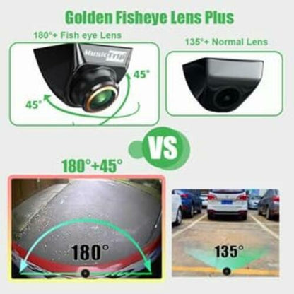 musictrip Universal AHD 1080P Car Backup Camera 180° Fisheye Night Vision