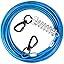HaiYUAN Dog Tie Out Cable Steel Wire with Clips Blue 10-30 FT Heavy Duty