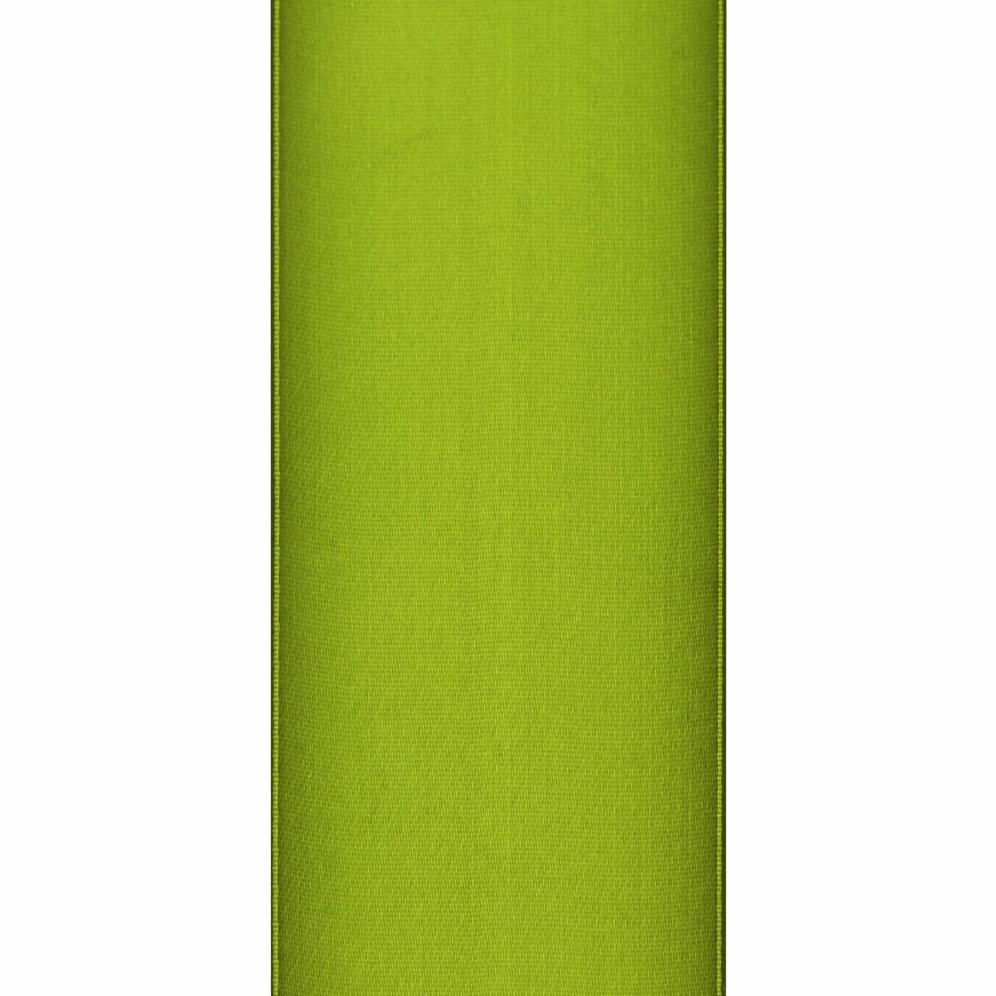 Simplegoal Double Face Olive Green Satin Ribbon 2in x 50yd Polyester