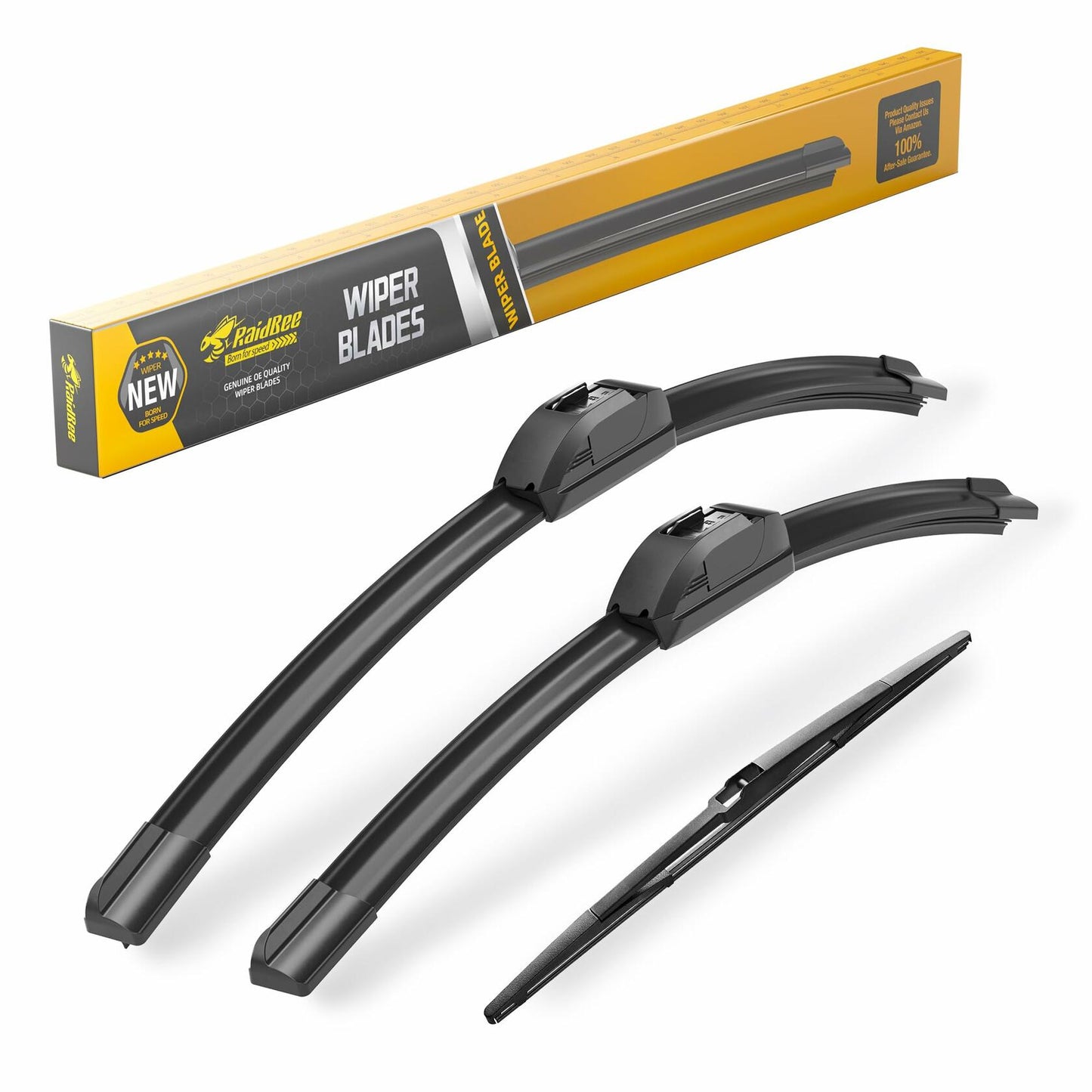 Raidbee Windshield Wiper Blades Set 26"+18" Front 16" Rear Subaru Outback 3pc