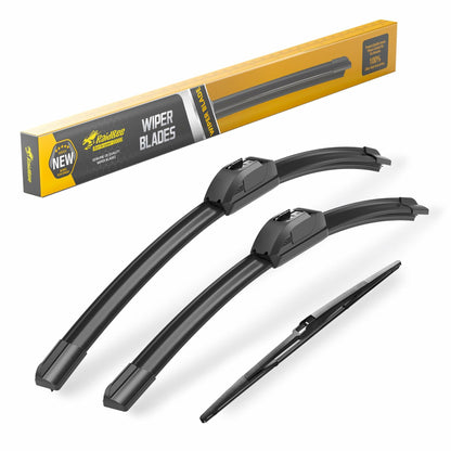 Raidbee Windshield Wiper Blades Set 26"+18" Front 16" Rear Subaru Outback 3pc