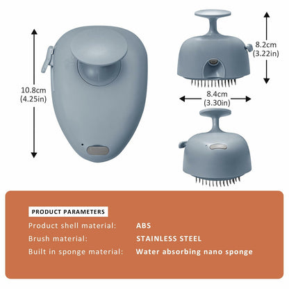 NAHANGPET 4-in-1 Rechargeable Cat Steam Brush Shedding Comb Blue