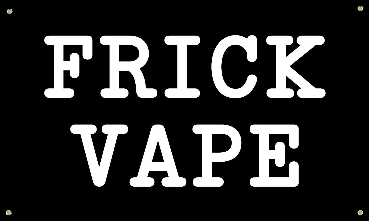 Vrogadso Black Frick Vape Banner Flag 3x5 Feet Orange Black 4 Grommets