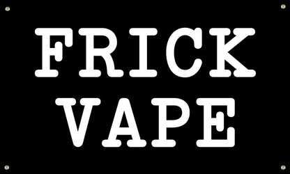 Vrogadso Black Frick Vape Banner Flag 3x5 Feet Orange Black 4 Grommets