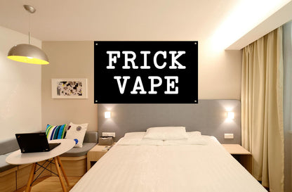 Vrogadso Black Frick Vape Banner Flag 3x5 Feet Orange Black 4 Grommets
