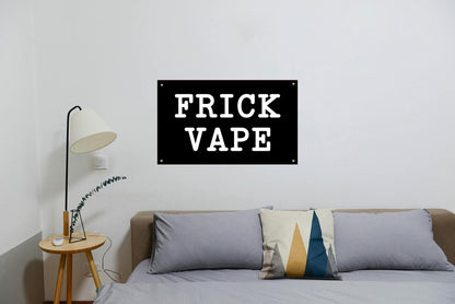 Vrogadso Black Frick Vape Banner Flag 3x5 Feet Orange Black 4 Grommets
