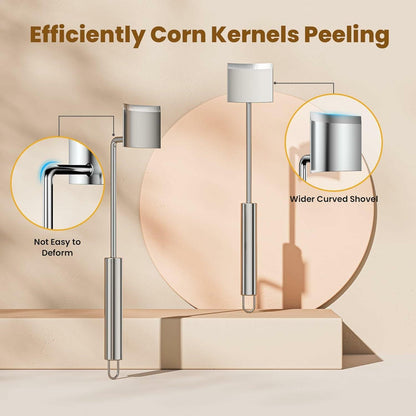 Freebala Stainless Steel Corn Peeler Long Handle Kitchen Tool
