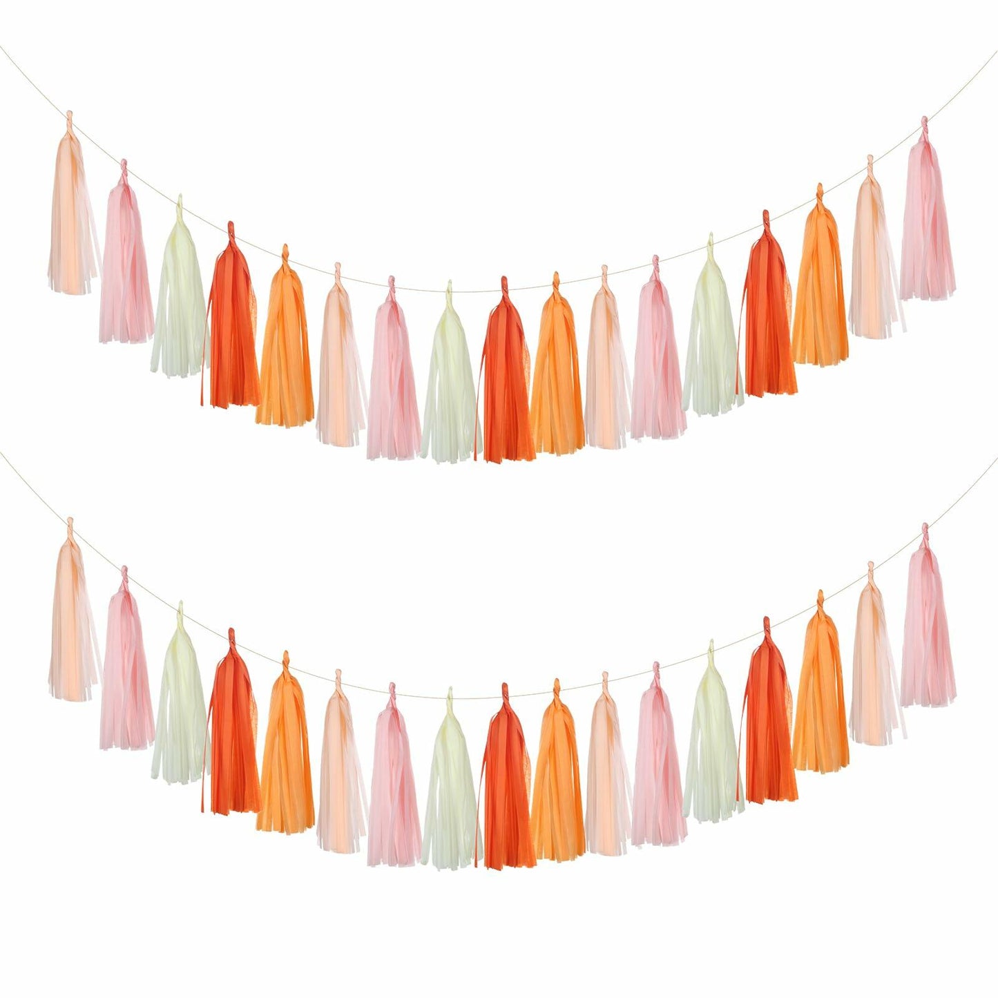 Guzon 25pcs The Sun Birthday Tissue Tassel Garland Paper Decorations