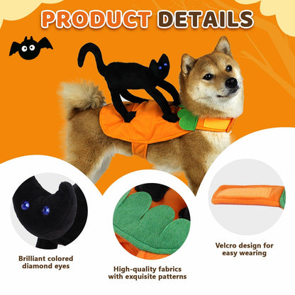stepsin Dog Saddle Halloween Cat Riding Knight Costume Pet Clothes Size M