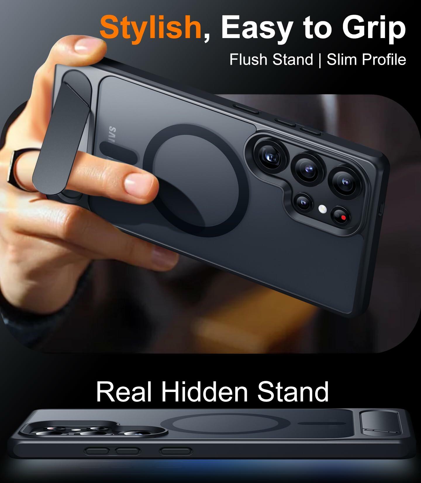 Temdan Magnetic Samsung Galaxy S25 Ultra Case 6.9" Black Shockproof