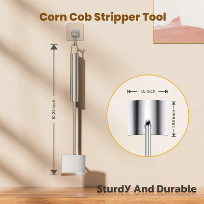 Freebala Stainless Steel Corn Peeler Long Handle Kitchen Tool