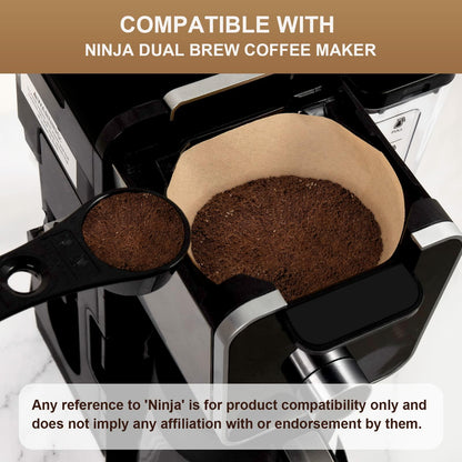 BRIKINTE Disposable Coffee Filters for Ninja DualBrew #4 Cone 200 Pcs