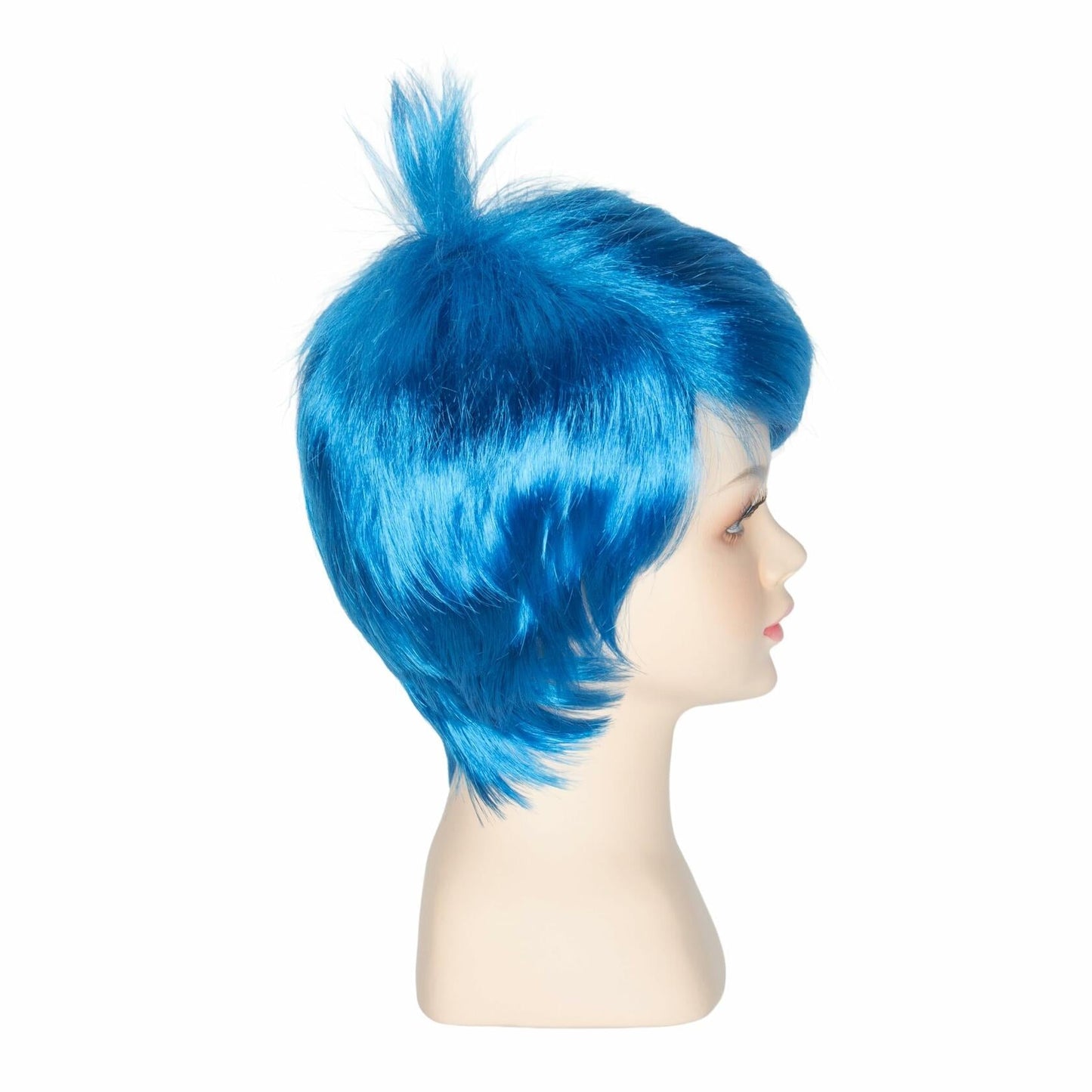 OPEN BOX M MISS U HAIR Short Straight Pixie-cut Wig Kids Vibrant Blue