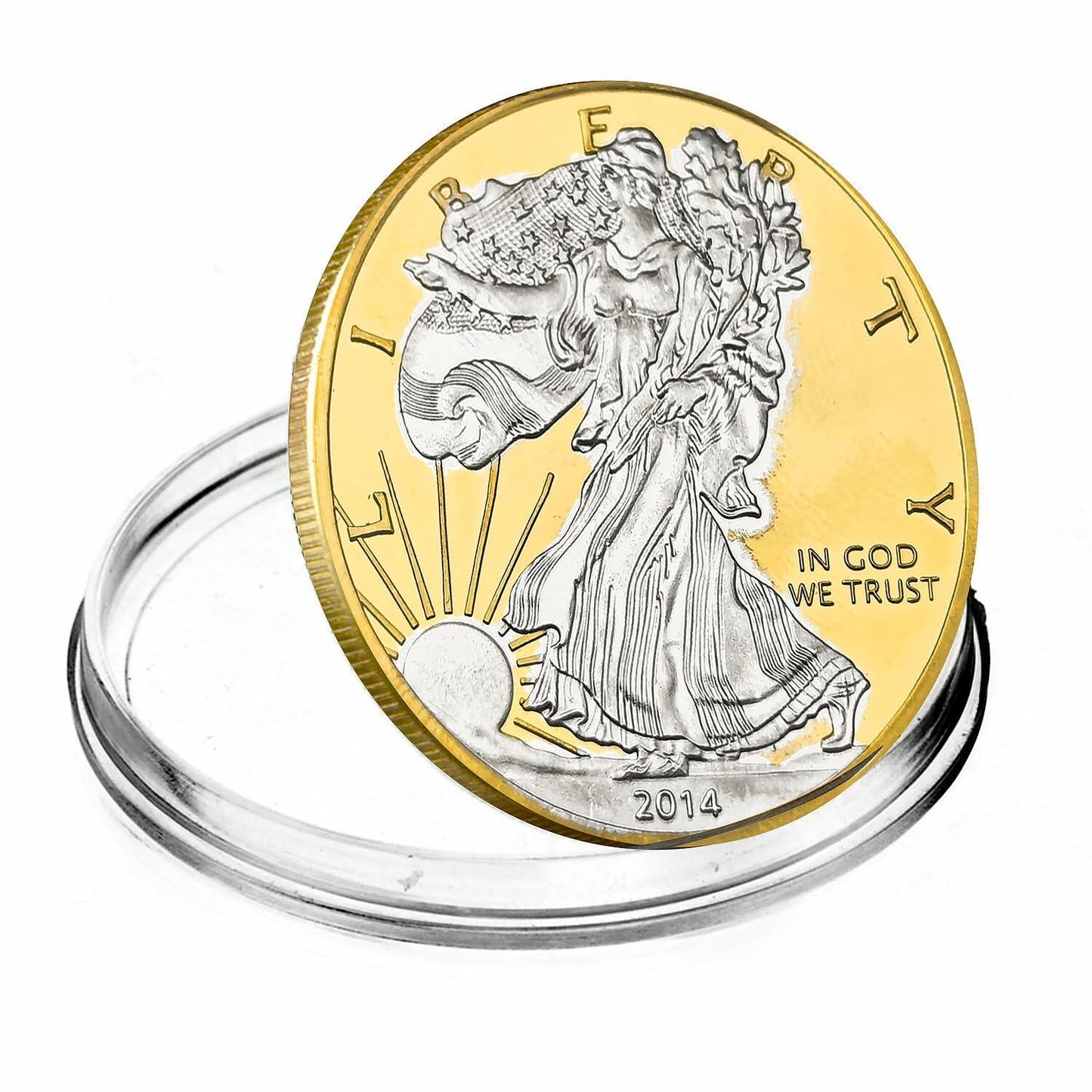 Fasmesk American Liberty Coin USA Souvenir Replica Collectible Gift