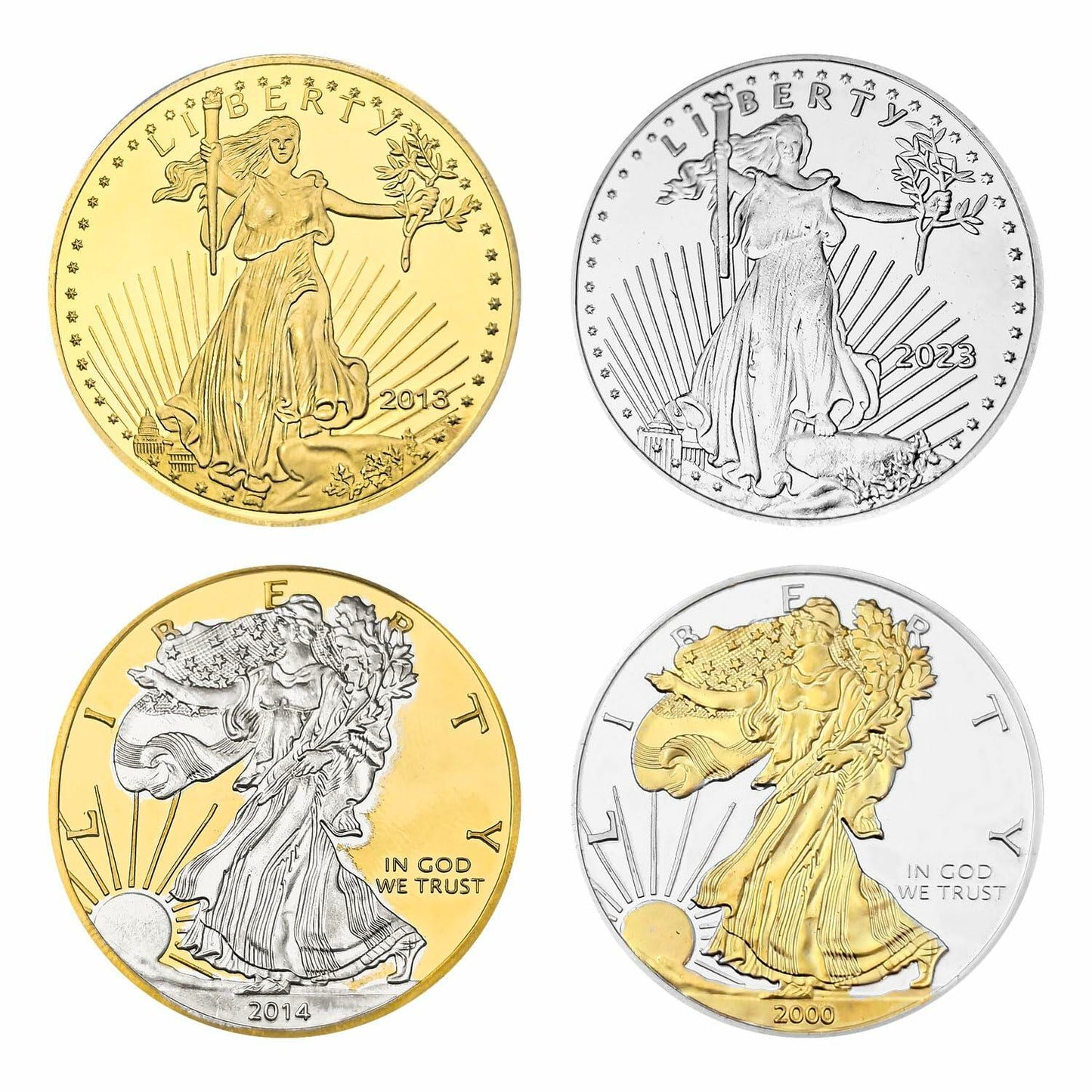 Fasmesk American Liberty Coin USA Souvenir Replica Collectible Gift