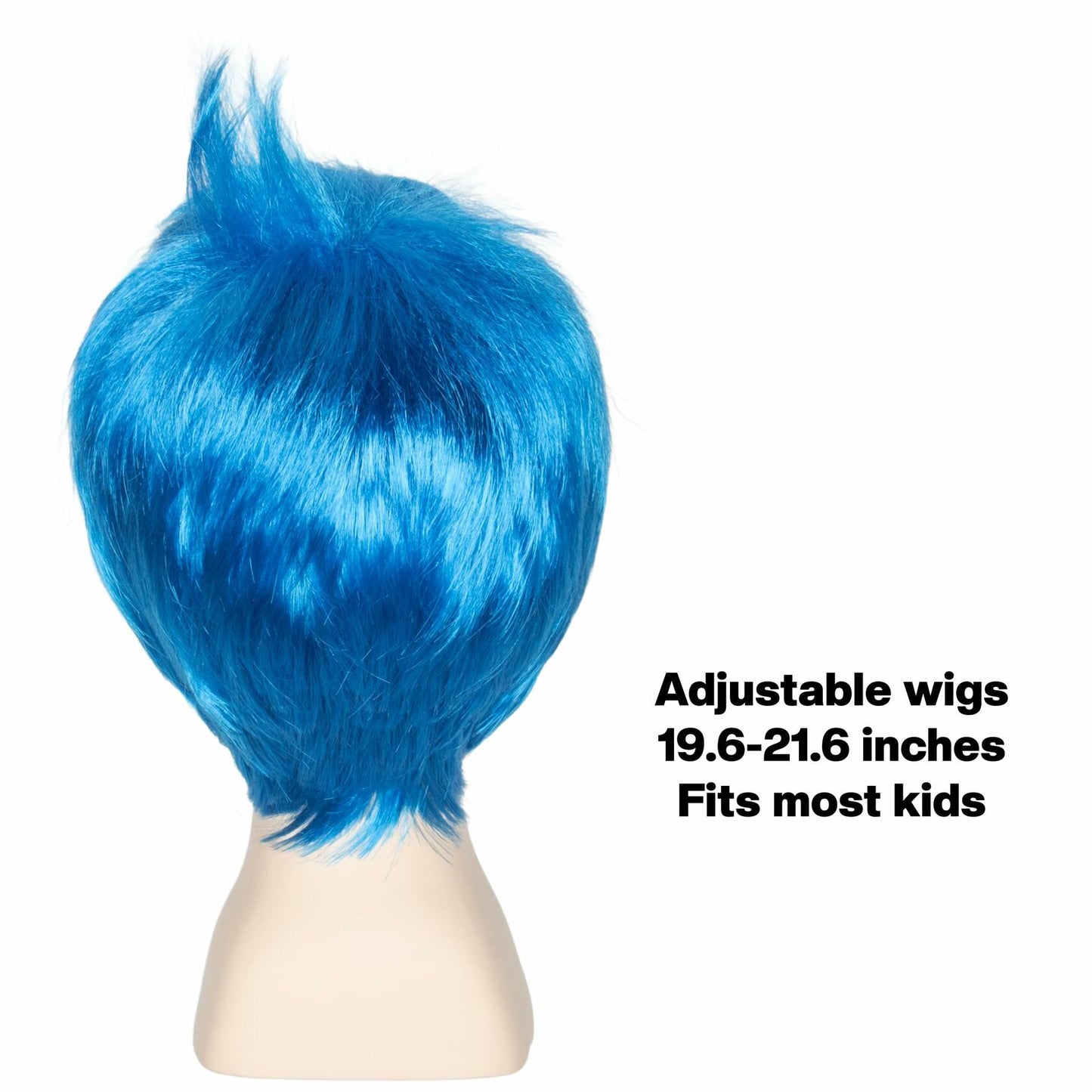 OPEN BOX M MISS U HAIR Short Straight Pixie-cut Wig Kids Vibrant Blue