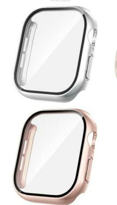SPGUARD Apple Watch Series 11/10 42mm Hard Case Tempered Glass 2 Pack Pink