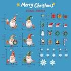 XISHIUYIS 396Pcs Christmas Window Decorations Removable Clings White