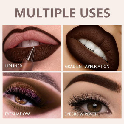 AMY'S DIARY Matte Lip Crayon White 8# 1 pc Longwear Smudge Waterproof