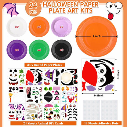 Funnymoom Valentine's Day Unicorn Craft Kits 24 Pcs Animal DIY Party Supplies