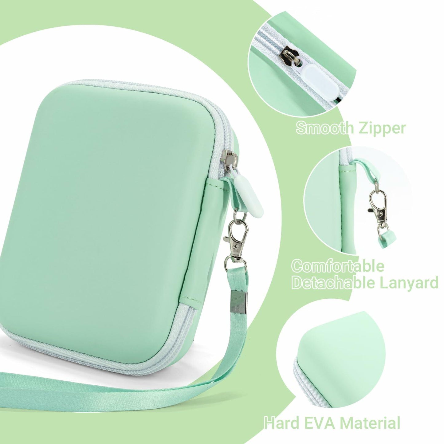 stukcaze Camera Case for Kodak PIXPRO FZ45 FZ55 Canon ELPH 360 Green Large