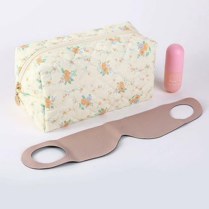 Dalulu Floral Pencil Case Makeup Bag Organizer Large Floret Cotton