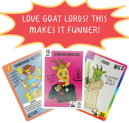 Gatwick Games Goat Lords Card Game Family Party Game Ages 7+ 2-6 Players