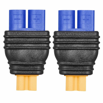Laisomeke EC3 Male to XT30 Female Mould Adapter LiPO Battery 2 Pack